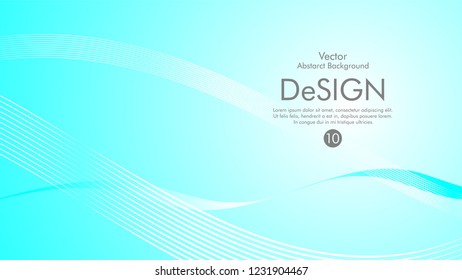 Abstract vector background, color flow waved lines . stock vector
