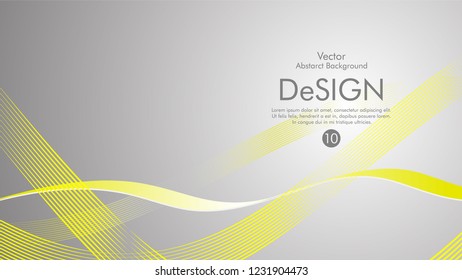 Abstract vector background, color flow waved lines . stock vector