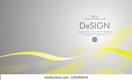 Abstract vector background, color flow waved lines . stock vector