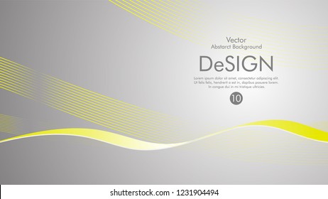 Abstract vector background, color flow waved lines . stock vector