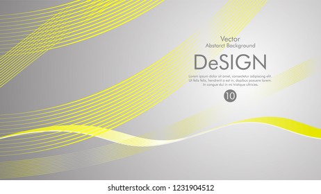 Abstract vector background, color flow waved lines . stock vector