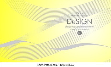 Abstract vector background, color flow waved lines . stock vector