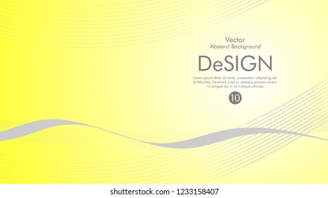 Abstract vector background, color flow waved lines . stock vector