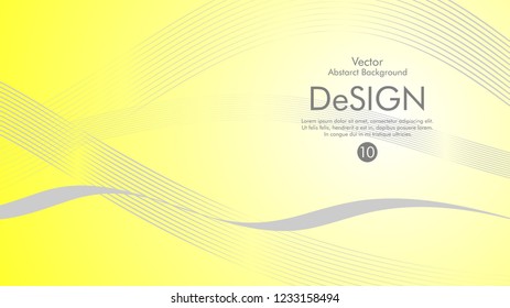 Abstract vector background, color flow waved lines . stock vector