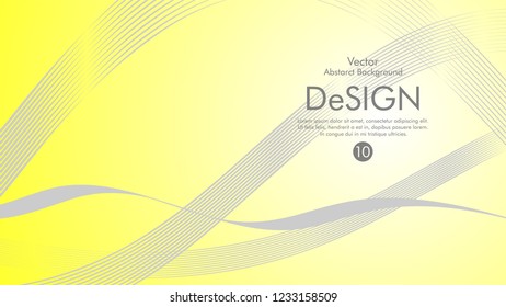 Abstract vector background, color flow waved lines . stock vector