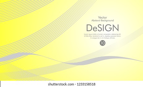 Abstract vector background, color flow waved lines . stock vector