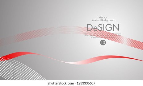 Abstract vector background, color flow waved lines . stock vector