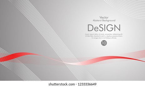 Abstract vector background, color flow waved lines . stock vector