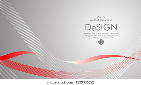 Abstract vector background, color flow waved lines . stock vector