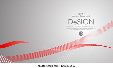 Abstract vector background, color flow waved lines . stock vector