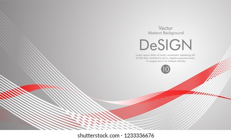 Abstract vector background, color flow waved lines . stock vector