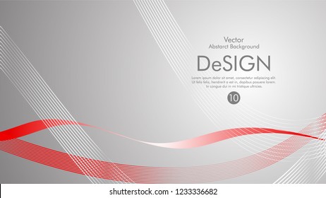 Abstract vector background, color flow waved lines . stock vector