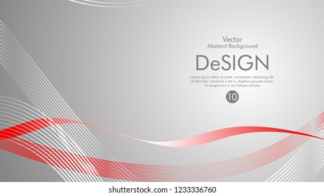 Abstract vector background, color flow waved lines . stock vector