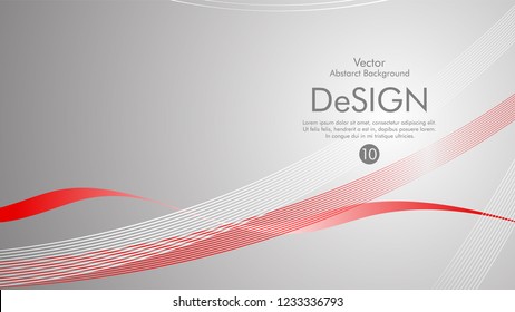 Abstract vector background, color flow waved lines . stock vector