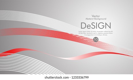 Abstract vector background, color flow waved lines . stock vector