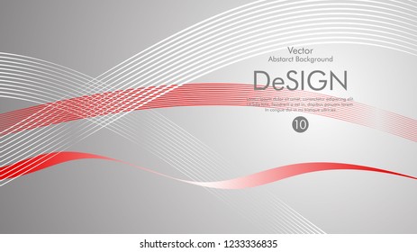 Abstract vector background, color flow waved lines . stock vector