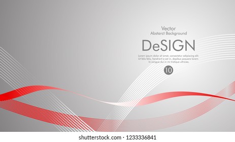 Abstract vector background, color flow waved lines . stock vector