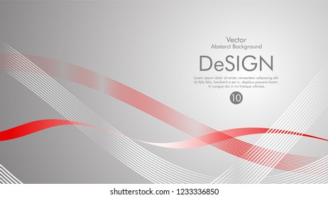 Abstract vector background, color flow waved lines . stock vector