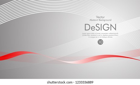 Abstract vector background, color flow waved lines . stock vector