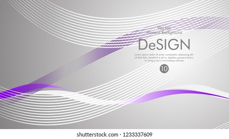 Abstract vector background, color flow waved lines . stock vector