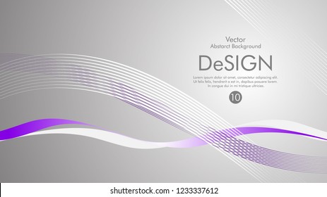 Abstract vector background, color flow waved lines . stock vector