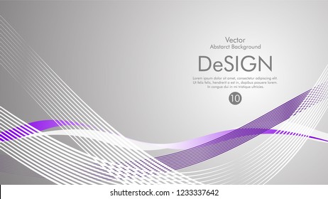 Abstract vector background, color flow waved lines . stock vector