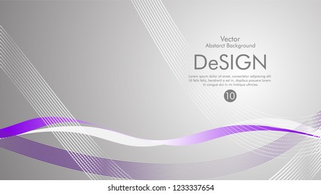 Abstract vector background, color flow waved lines . stock vector