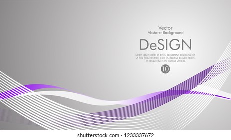 Abstract vector background, color flow waved lines . stock vector