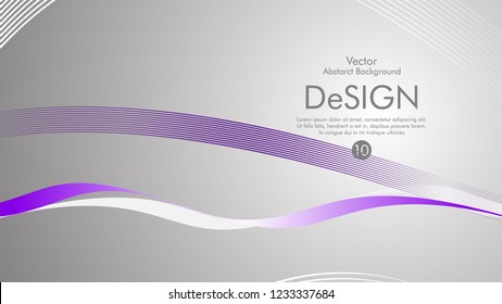 Abstract vector background, color flow waved lines . stock vector