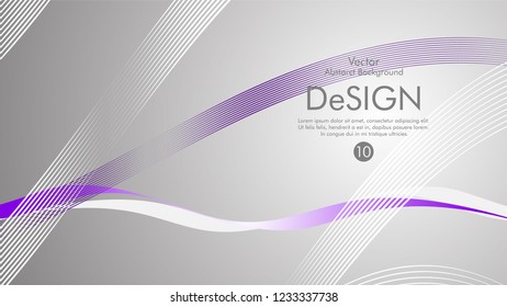 Abstract vector background, color flow waved lines . stock vector