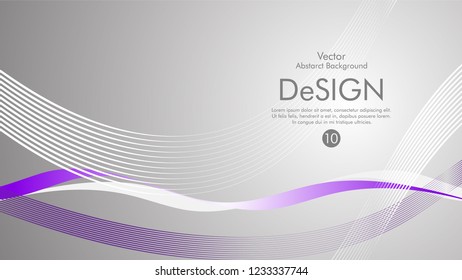 Abstract vector background, color flow waved lines . stock vector