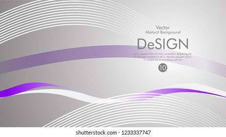 Abstract vector background, color flow waved lines . stock vector