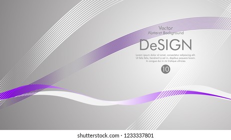 Abstract vector background, color flow waved lines . stock vector