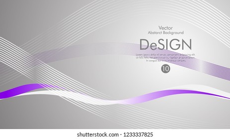 Abstract vector background, color flow waved lines . stock vector