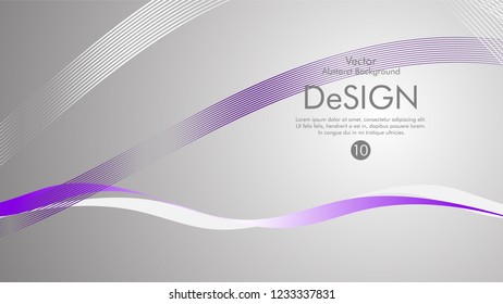Abstract vector background, color flow waved lines . stock vector