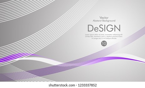 Abstract vector background, color flow waved lines . stock vector