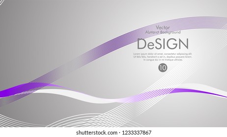 Abstract vector background, color flow waved lines . stock vector