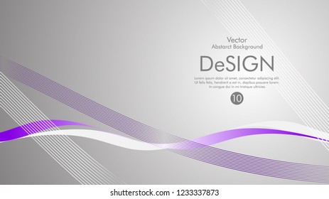 Abstract vector background, color flow waved lines . stock vector