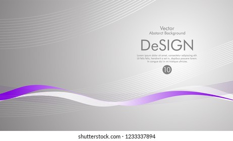 Abstract vector background, color flow waved lines . stock vector
