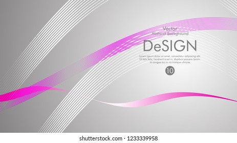 Abstract vector background, color flow waved lines . stock vector