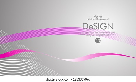 Abstract vector background, color flow waved lines . stock vector
