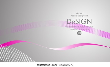 Abstract vector background, color flow waved lines . stock vector