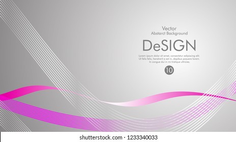 Abstract vector background, color flow waved lines . stock vector