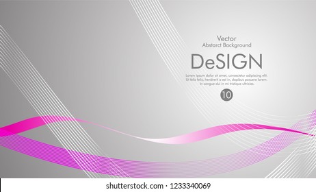 Abstract vector background, color flow waved lines . stock vector