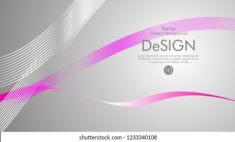 Abstract vector background, color flow waved lines . stock vector