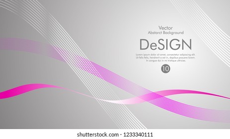 Abstract vector background, color flow waved lines . stock vector