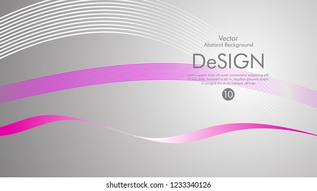 Abstract vector background, color flow waved lines . stock vector