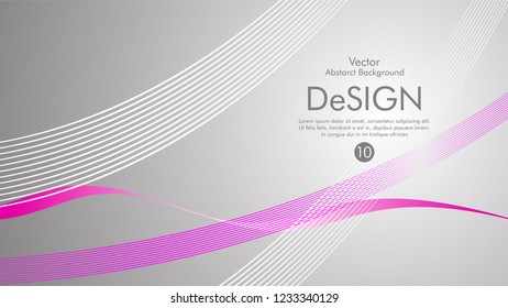Abstract vector background, color flow waved lines . stock vector