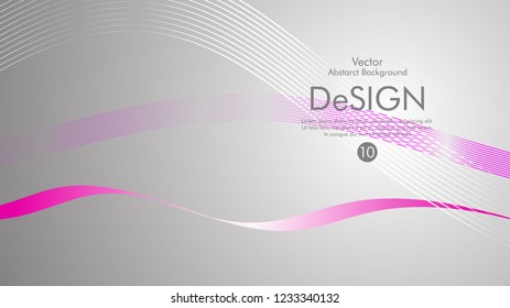Abstract vector background, color flow waved lines . stock vector
