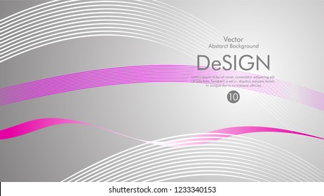 Abstract vector background, color flow waved lines . stock vector